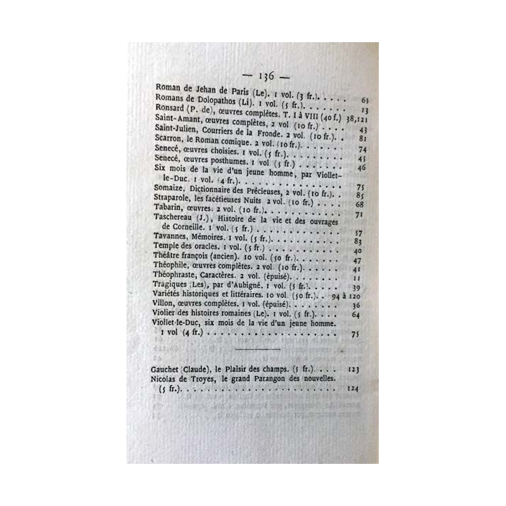 1. Catalogue raisonné de la bibliothèque Elzevirienne 1853 - 1970 aux éditions Paul Daffis