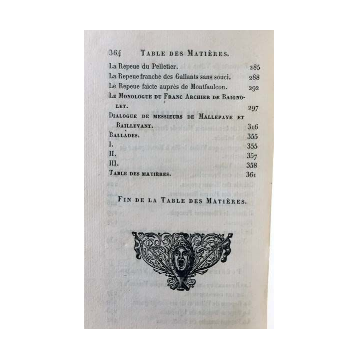 1. Oeuvres complètes de François Villon par P. L. Jacob aux éditions Chez P. Jannet