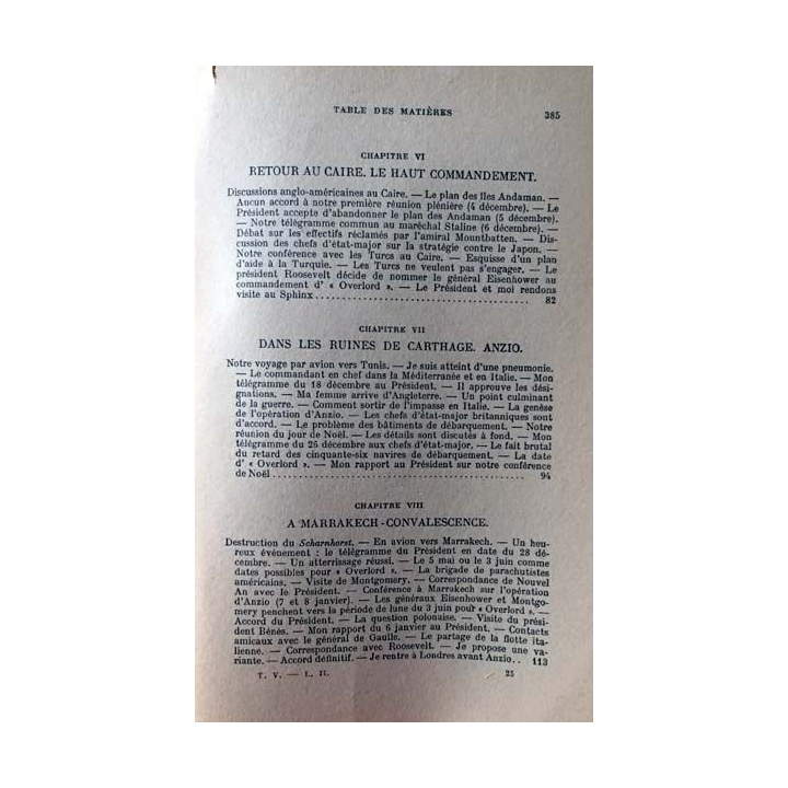 1. L'étau se referme Tome 2 13 novembre 1943 - 5 juin 1944 de Winston S. Churchill aux éditions Librairie Plon