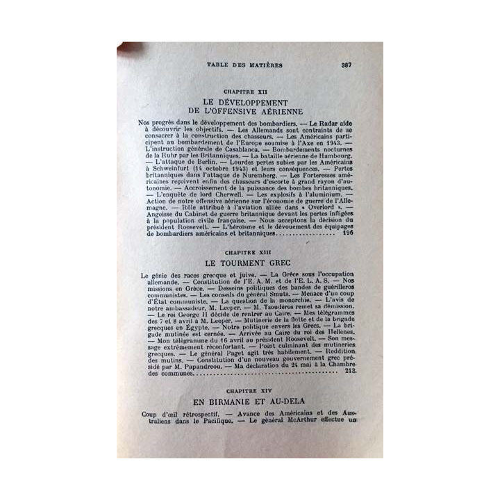 1. L'étau se referme Tome 2 13 novembre 1943 - 5 juin 1944 de Winston S. Churchill aux éditions Librairie Plon