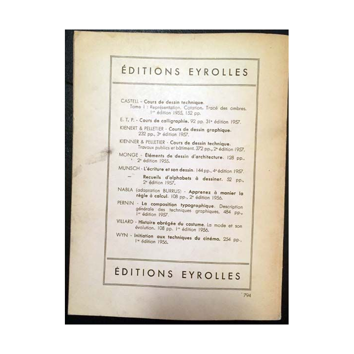 1. Physionomie de la lettre classification des créations typographiques et construction en vue d'oeuvres publicitaires