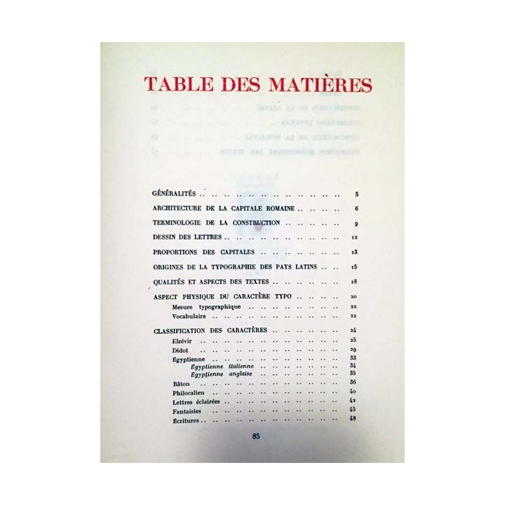 1. Physionomie de la lettre classification des créations typographiques et construction en vue d'oeuvres publicitaires