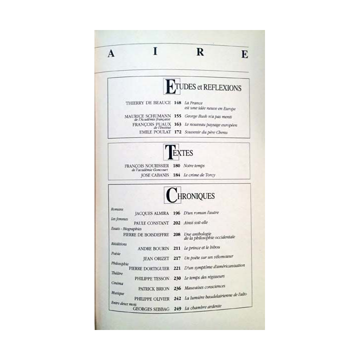 1. Revue des deux monde Avril 1990