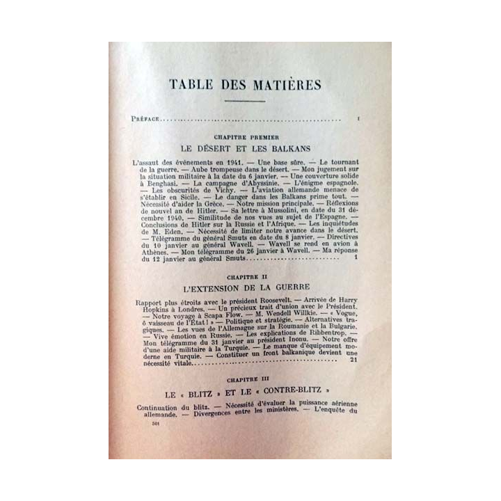 1. Mémoires sur la deuxième guerre mondiale - La grande alliance Tome 1 La Russie envahie 1er Janvier - 22 Juin