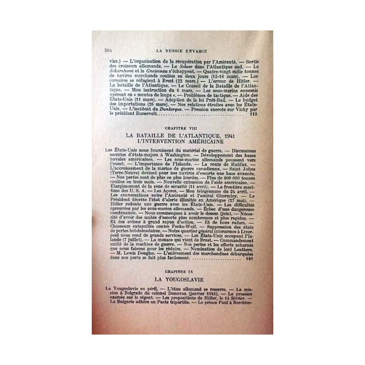 1. Mémoires sur la deuxième guerre mondiale - La grande alliance Tome 1 La Russie envahie 1er Janvier - 22 Juin