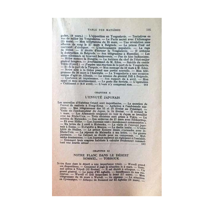 1. Mémoires sur la deuxième guerre mondiale - La grande alliance Tome 1 La Russie envahie 1er Janvier - 22 Juin