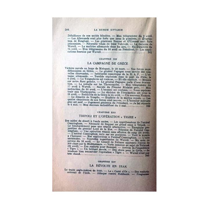 1. Mémoires sur la deuxième guerre mondiale - La grande alliance Tome 1 La Russie envahie 1er Janvier - 22 Juin