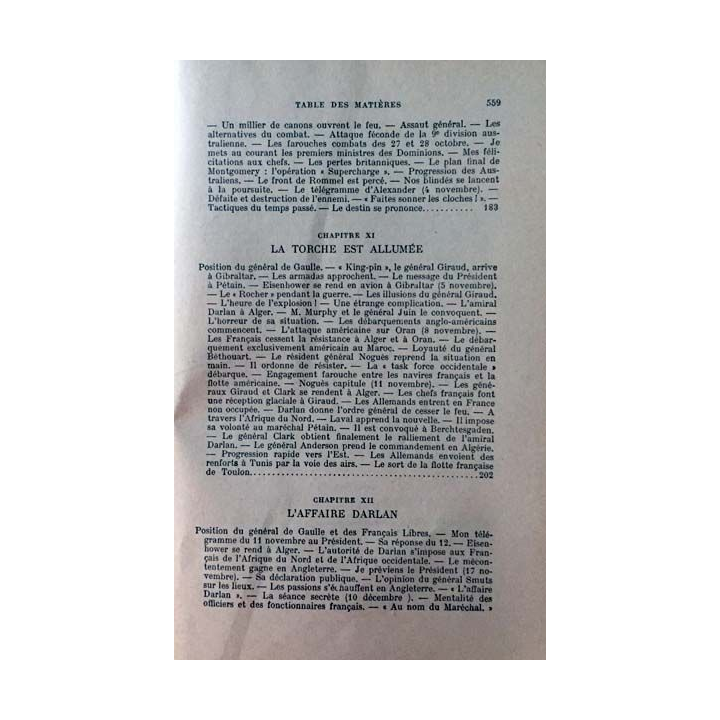 1. Mémoires sur la deuxième guerre mondiale - Le tournant du destin Tome 2 L'Afrique sauvée 4 Juillet 1942 - 5 Juin 1943
