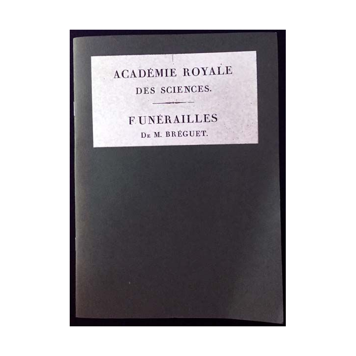 1. Académie royale des sciences - Funérailles de M. Bréguet