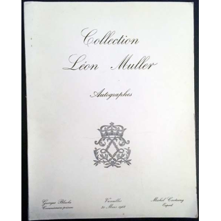 1. Collection Léon Muller autographes