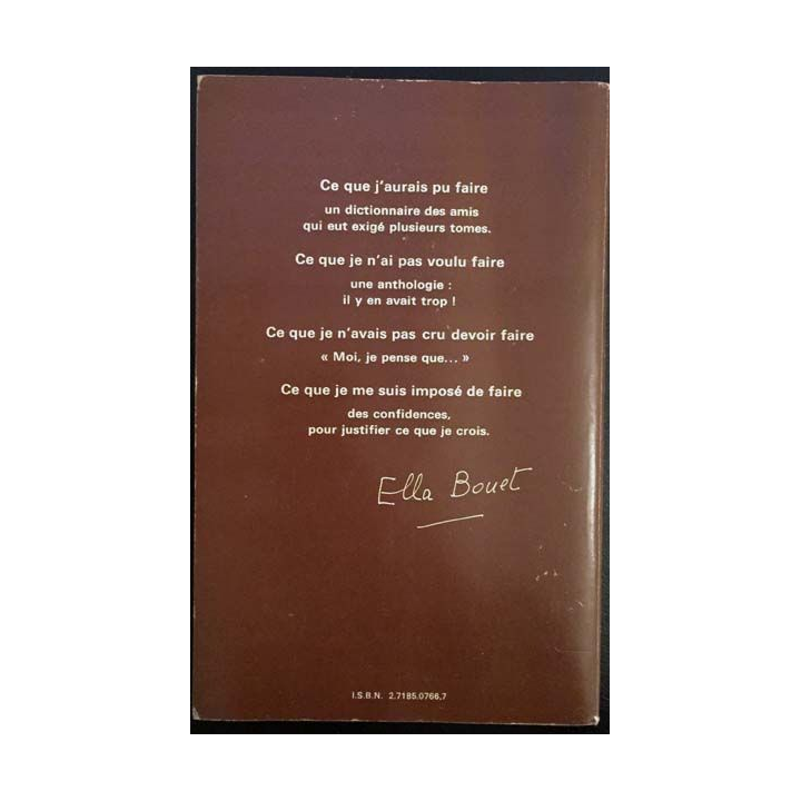 1. Aujourd'hui comme hier l'amitié de Ella Bouet aux éditions SOS