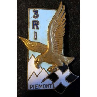3° RI : Insigne métallique du 3° régiment d'infanterie Drago Paris G. 2006 en émail