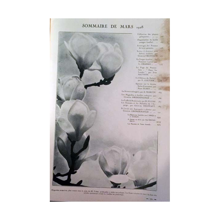 1. Jardinage La maison - Le jardin fondé par Georges Truffaut en 1911 Mars 1928 n°121