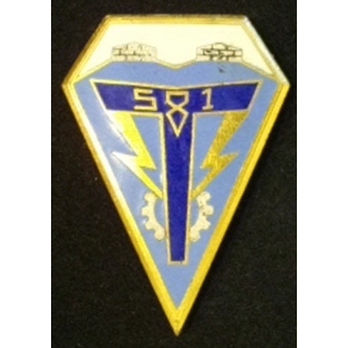 581° CMMT : 581°compagnie moyenne du matériel des transmissions de fabrication Drago G.1776 en émail