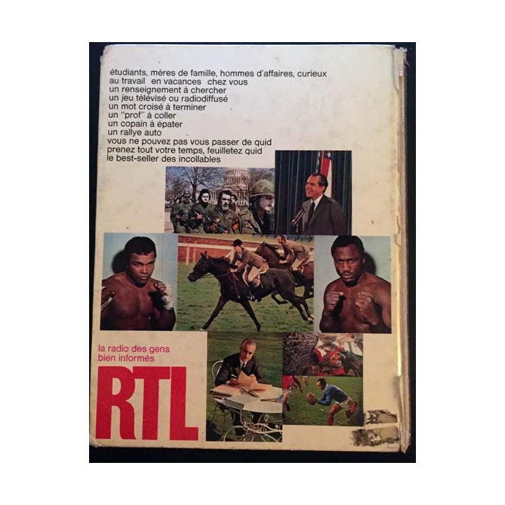 1. Quid ? 1972 Tout pour tous de Dominique et Michèle Frémy aux éditions Plon