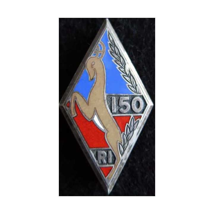150° RI : 150° régiment d'infanterie Drago Béranger embouti en émail 