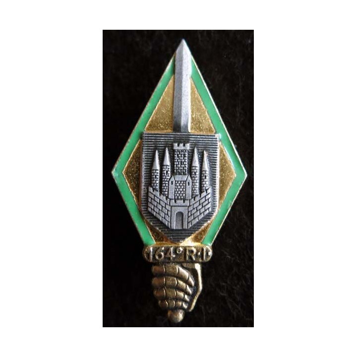 164° RI : 164° régiment d'infanterie  Drago Paris G. 1748 embouti guilloché