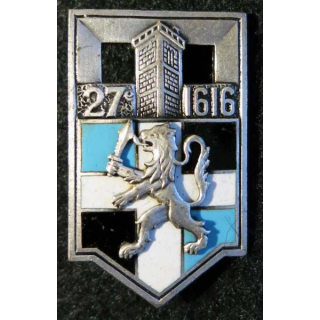 27° RI : 27° régiment d'infanterie de fabrication Drago Paris guilloché 