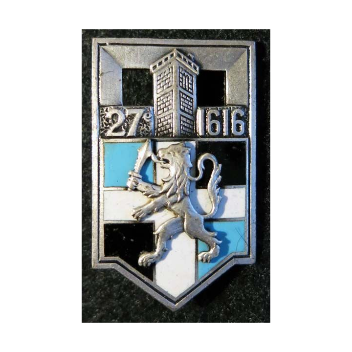 27° RI : 27° régiment d'infanterie de fabrication Drago Paris guilloché 