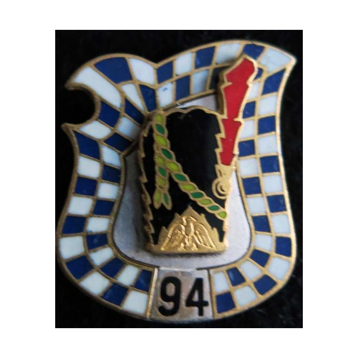 94° RI 94° régiment d'infanterie Drago Paris G. 1635 guilloché devise au dos
