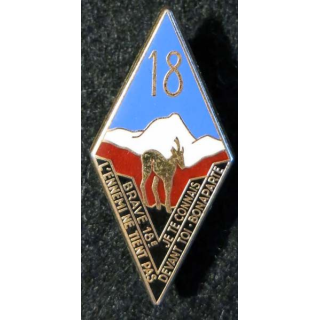 18° RID : 18° régiment d’infanterie divisionnaire Delsart Sens dos lisse