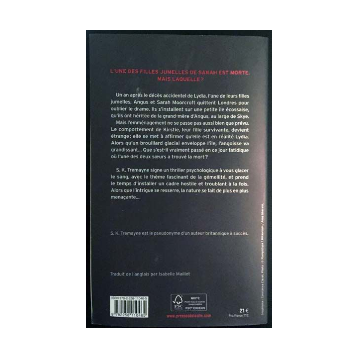 1. Le doute de S.K. Tremayne aux éditions Presses de la cité