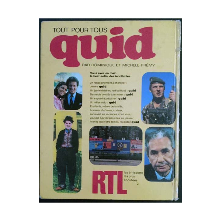 1. Quid 1979 Tout pour tous de Dominique et Michèle Frémy aux éditions Robert Laffont