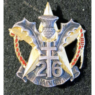 26° RI :26° régiment d'infanterie Drago Paris G. 1861 dos guilloché 
