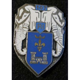 107° RI : du 107° régiment d'infanterie Drago Paris dos guilloché 