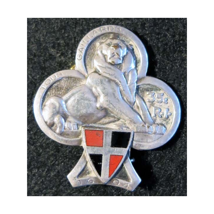 35° RI : 35° régiment d'infanterie  Drago Paris G. 913 dos guilloché embouti 