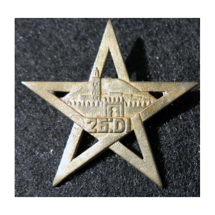 26° DI : 26° division d’infanterie Maroc  Drago Paris G. 1375 métal ajouré