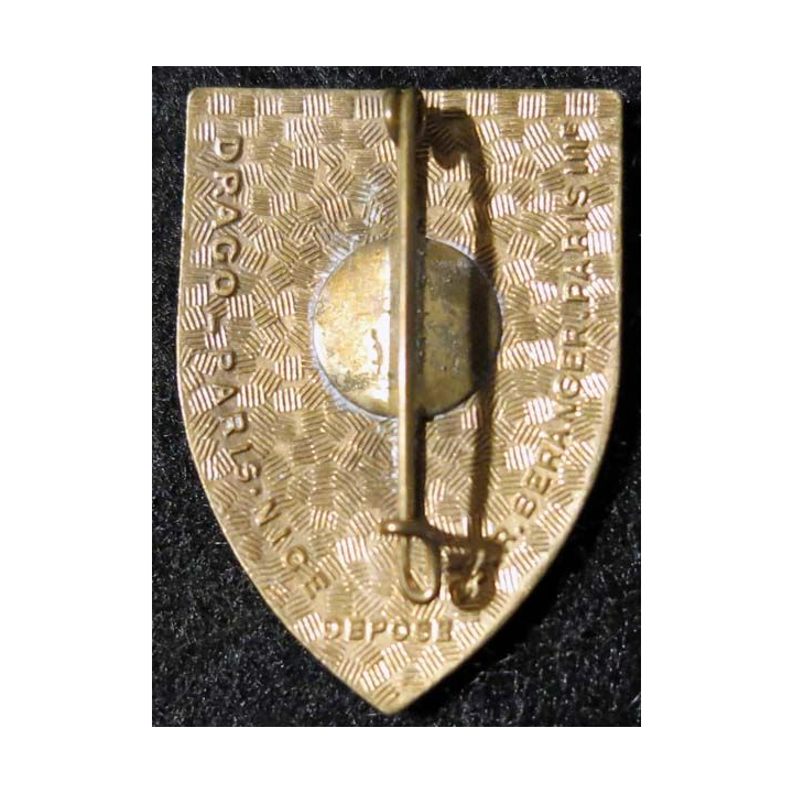 1° DI : 1° division d’infanterie de fabrication Drago Béranger déposé en émail