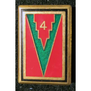 4° DI :4° division d’infanterie de fabrication Drago Paris G. 2145 plat guilloché doré