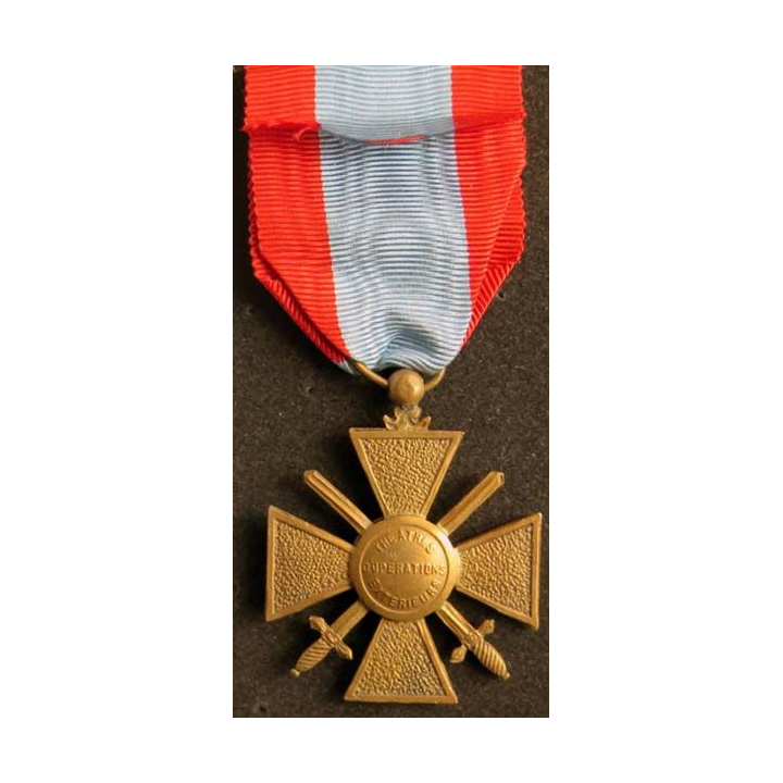 FRANCE : Croix de guerre des théâtres d'opérations extérieures en bronze