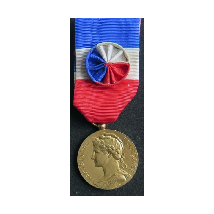 FRANCE : médaille d'or du travail du ministère du travail attribuée à T. LISON 1975