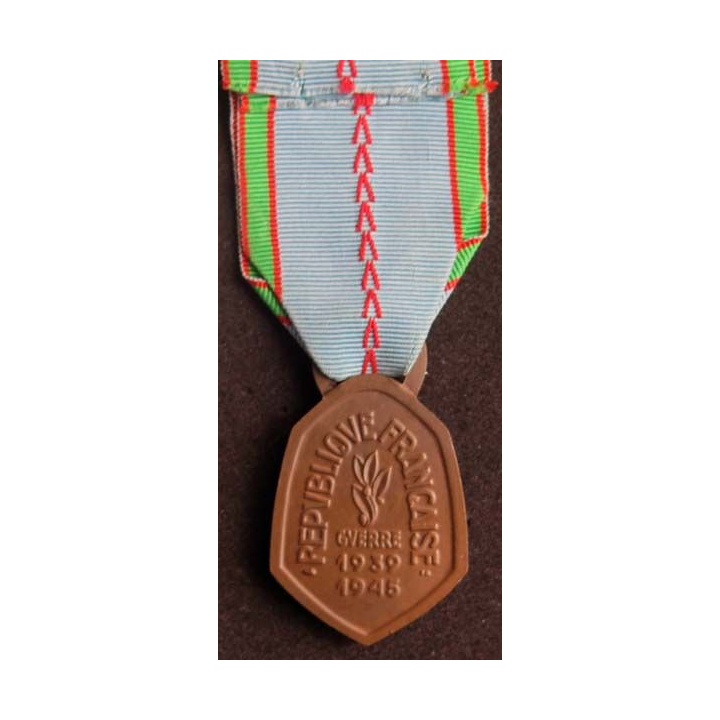 FRANCE : Médaille commémorative 1939-1945 2° guerre mondiale 