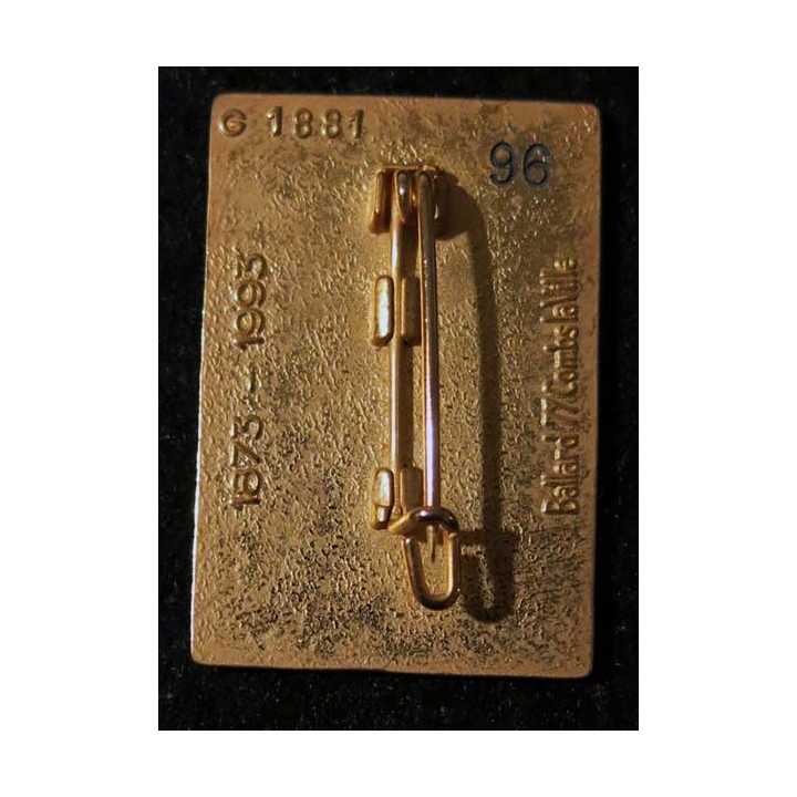 8° DI : 8° division d’infanterie Ballard G. 1881 plat grenu doré