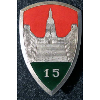 XV° BM :XV° brigade motorisée (chiffre 15) Arthus Bertrand G. 2158   émail