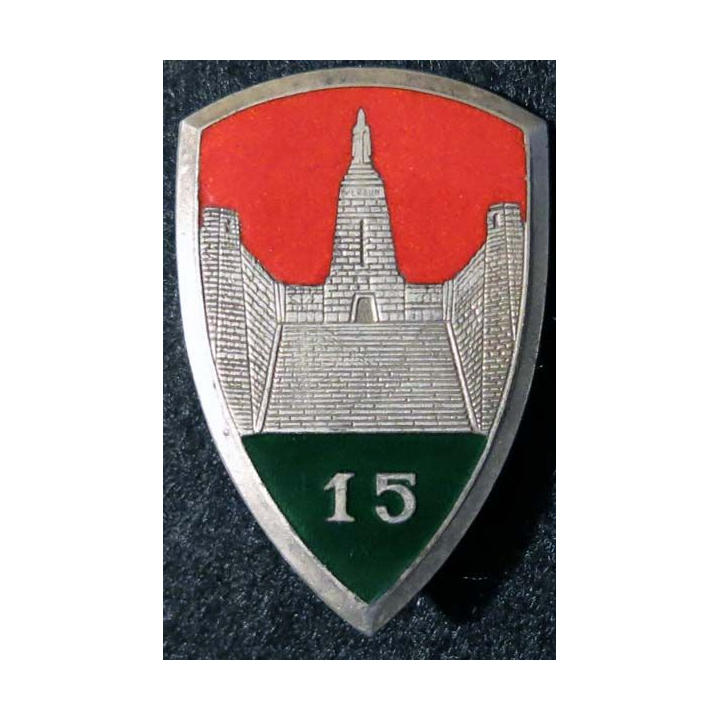 XV° BM :XV° brigade motorisée (chiffre 15) Arthus Bertrand G. 2158   émail