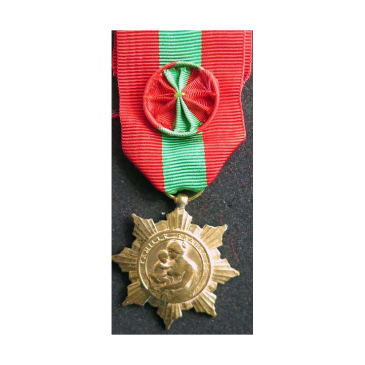 FRANCE médaille d'or de la famille française la Patrie reconnaissante