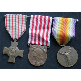 Médailles Grande Guerre 1914-1918 interalliée commémorative combattant