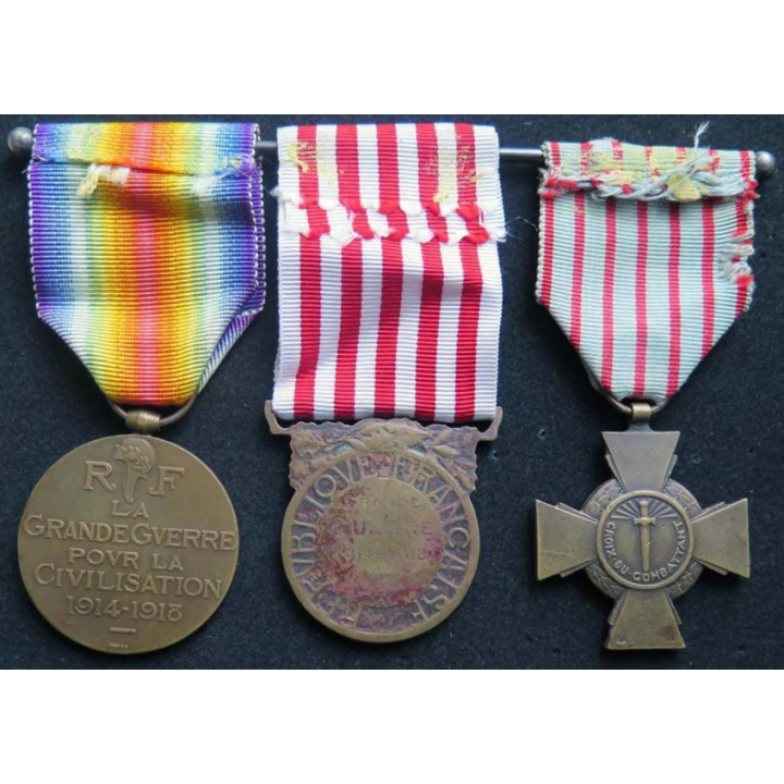 Médailles Grande Guerre 1914-1918 interalliée commémorative combattant