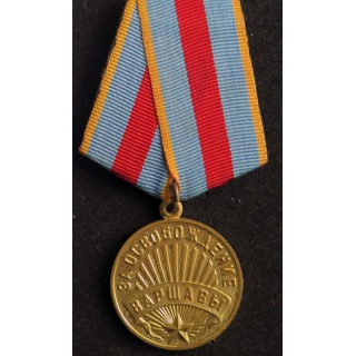 RUSSIE : médaille métallique libération de Varsovie du 17 janvier 1945