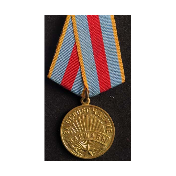 RUSSIE : médaille métallique libération de Varsovie du 17 janvier 1945