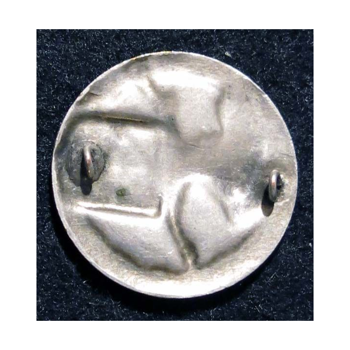 158° RI : 158° régiment d’infanterie "régiment de Lorette" plat embouti argenté peint