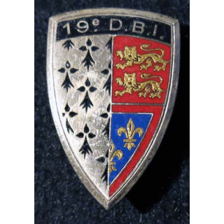 19° DBI :19° demi brigade d’infanterie Drago Paris G. 1033 plat en émail