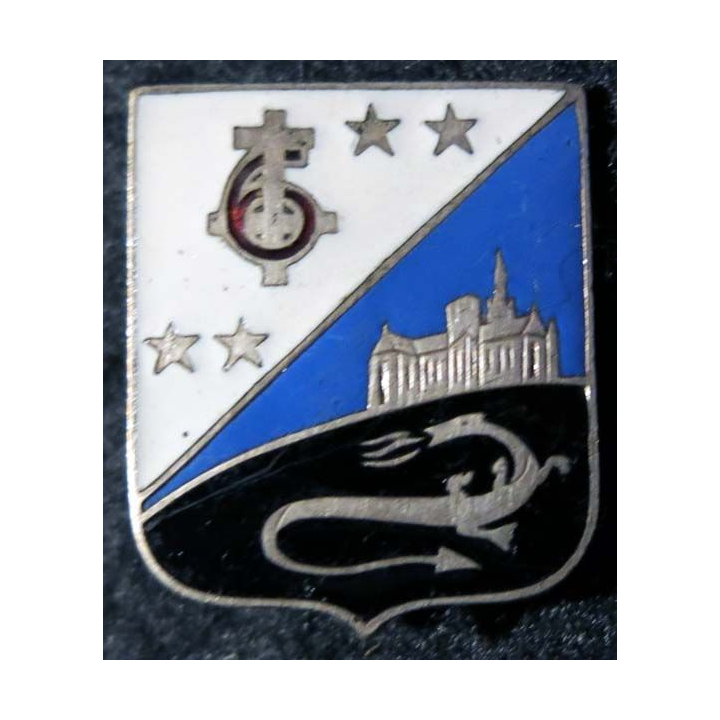 6° CA : 6° corps d'armée de Metz  Arthus Bertrand pastille avec poinçon