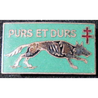 2° CA : 2° corps d'armée "PURS et DURS" 1946  Arthus Bertrand en émail 
