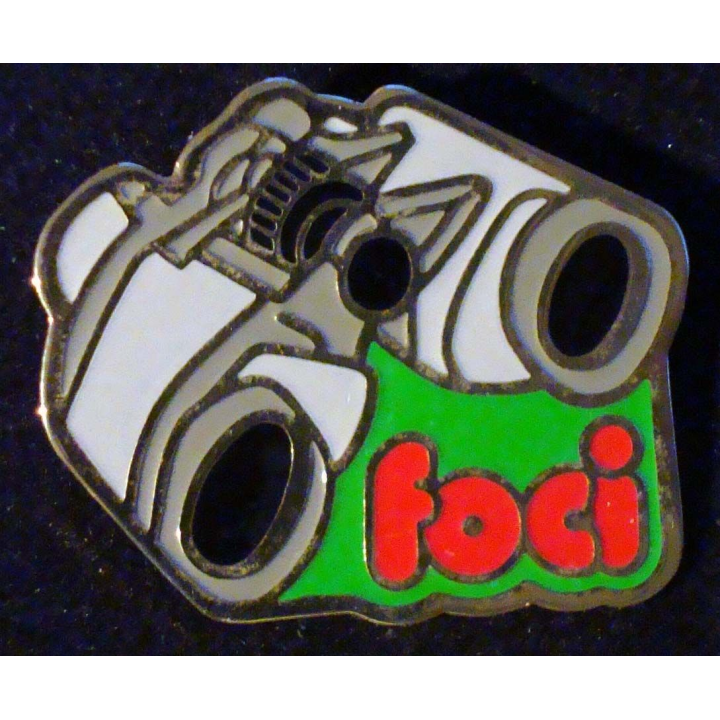 Pin's FOCI : pin's FOCI jumelles 4 cm x 3,2 cm fabrication Loco Motiv
