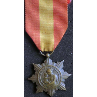 FRANCE :  médaille de la famille française la Patrie reconnaissante en bronze